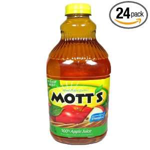 Motts Apple Juice Single Serve, 24 Ounce Glass Bottles (Pack of 24)