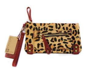 NWT LINEA PELLE Allegra Animal Print Cheetah Trend Red Black Bag 