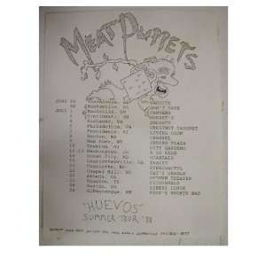   Meat Puppets Handbill Poster Huevos Summer Tour 1988 