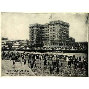 1912 Ad Chalfonte Hotel Atlantic City Resorts Leeds   Original Print 