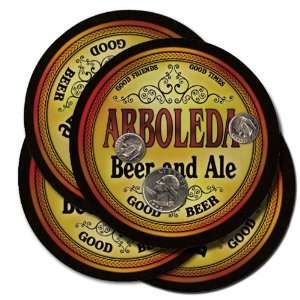  ARBOLEDA Family Name Beer & Ale Coasters 