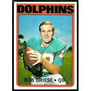  Bob Griese 1972 Topps Card #80 