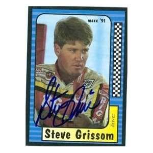Steve Grissom Autographed/Hand Signed Trading Card (Auto Racing) Maxx 