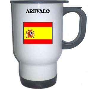  Spain (Espana)   AREVALO White Stainless Steel Mug 