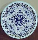 DELFT DESIGN ENAMEL ROUND SERVING TRAY PLATTER 10 DIA MADE IN ENGLAND