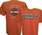 Harley Davidson DEALER STAFF Mens Shirt Orange XXL  