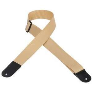  Leathers M8POLYL TAN Polypropylene Guitar Strap: Musical Instruments
