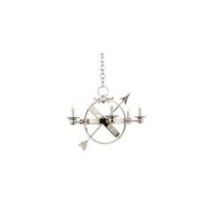 Studio: Eric Cohler Armillary Sphere Chandelier in Polished Nickel by 