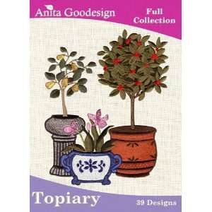   Anita Goodesign Embroidery Designs Cd Topiary Arts, Crafts & Sewing