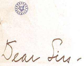 Signed Letters J. V. Kaufmann Cornelius Vanderbilt  
