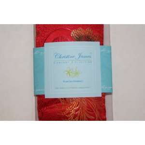  Eye Pillow Hot Cold Aroma Therapy  Red Silk Brocade 