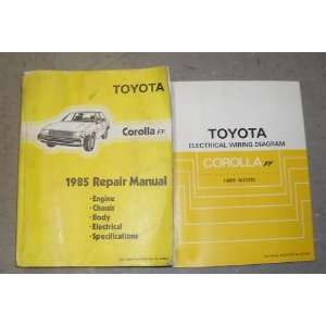  1985 Toyota Corolla FF Service Repair Shop Manual Set 