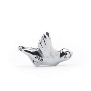  Novobeads Bird in Flight Charm in Sterling Silver   Made in the USA 