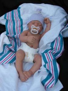   Lifelike Sleeping Baby Girl Anatomically Correct Full body Nod  