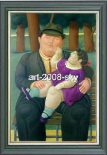 SALE OIL PAINTING REPRO OF FEMANDO BOTERO SIGNED NR  