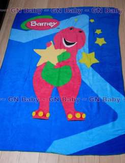 Barney & Friends Soft Fleece Throw Kids Blanket NEW  