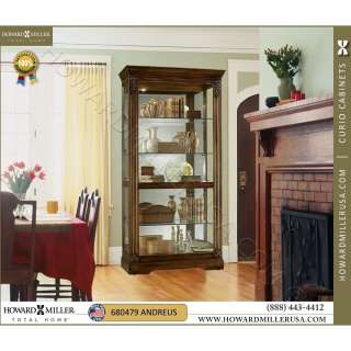 Howard Miller Curio Display Cabinet  680479 Andreus  