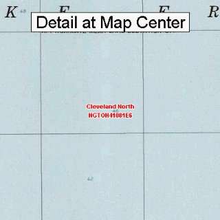  USGS Topographic Quadrangle Map   Cleveland North, Ohio 