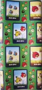 NEW* ANGRY BIRDS * gift wrap party 16 sheets wrapping paper  