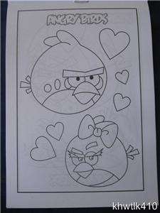 10 Pictures of Angry Birds Coloring Book SMALL Series 1 CLRB0009 AB 