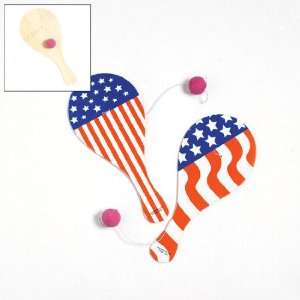  Patriotic Paddle Ball Game (1 dz) Toys & Games