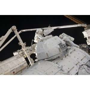 Astronauts Participate in a Session of Extravehicular Activity , 72x48