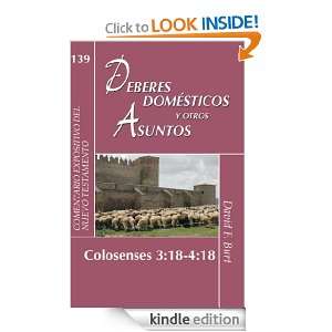 Deberes domésticos y otros Asuntos (Spanish Edition): David F Burt 
