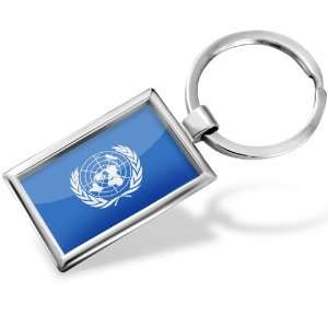  Keychain United Nations (UN) Flag   Hand Made, Key chain 