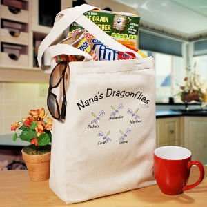  Personalized Dragonflies Canvas Tote Bag: Everything Else