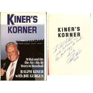  Ralph Kiner Autographed Kiners Korner Book Sports Collectibles