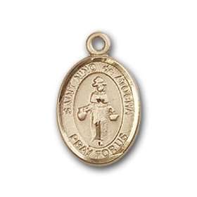 com 14kt Gold Baby Child or Lapel Badge Medal with St. Nino de Atocha 