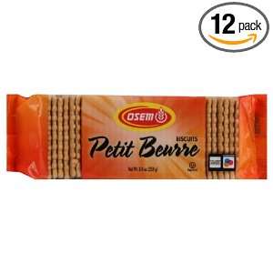 Osem Cookies, Petit Beurre, 8.8 Ounce Packages (Pack of 12)  