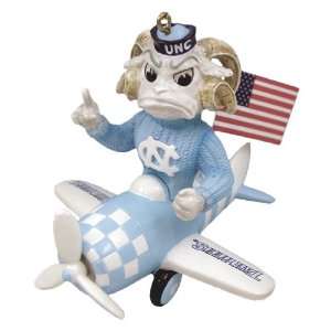   North Carolina Tar Heels Mascot Airplane Ornament