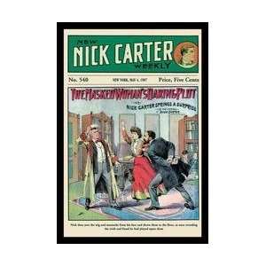   Nick Carter The Masked Womans Daring Plot 20x30 poster