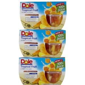 Dole Tropical Fruit Cups   6 Pack:  Grocery & Gourmet Food
