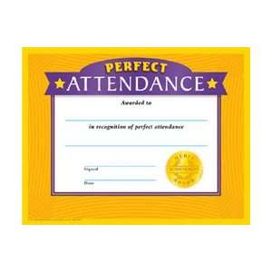  Certificates Perfect Attendance 30/Pk