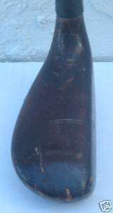 Vintage Wood Brass Head Steel Shaft Putter MFG unknown  