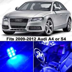  Audi A4 S4 BLUE LED Lights Interior Package Kit B8 (10 