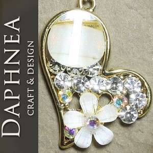 daphnea clear crystal unique pendant necklace FN81216  