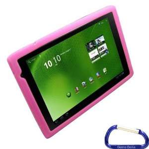   Cover (Pink) with Carabiner Key Chain for the Acer Iconia Tab A500