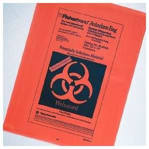 Fisherbrand Orange Autoclave Bags With Sterilization Indicator, Size 