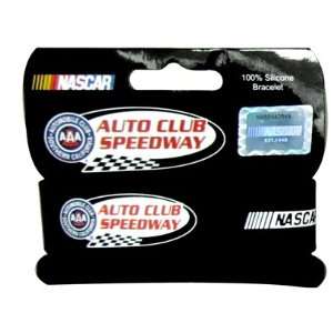  NASCAR Auto Club Speedway 1 Wide Silicone Bracelet: Toys 