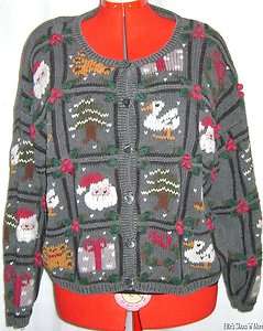   22 24 Plus Sz Santa Gift Ugly Holiday Christmas Party Sweater  