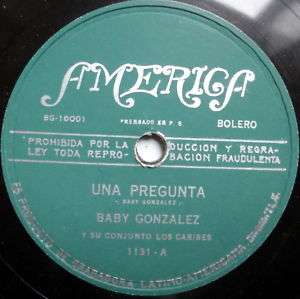 BABY GONZALEZ Y SU CONJUNTO LATIN 78 Una Pregunta  