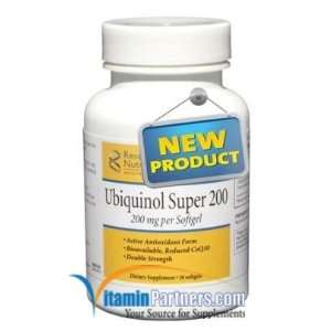  Ubiquinol Super 200 30 Softgels by Researched Nutritionals 