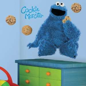 Lets Party By York Wallcoverings Cookie Monster Peel and Stick Giant 