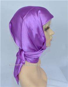 Silk Square Scarf Chemo Headwear Head Cover Wrap hijab hijaab 85cm 