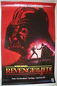 SDCC 2011 Star Wars Revenge of the Jedi DOUBLE Poster  