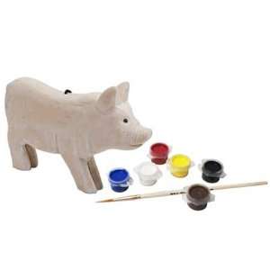  Masterpiece John Deere Pig Wood Paint Kit: Toys & Games