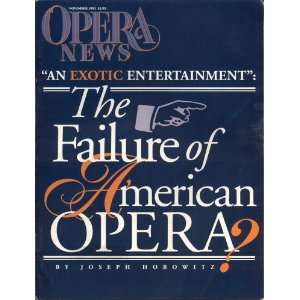    Opera News November 1993 (Vol. 58) Patrick J. Smith Books